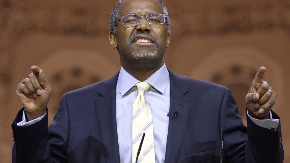 Dr. Ben Carson speaks at the Conservative Political Action Conference (CPAC), at the Gaylord National Resort and Convention Center in National Harbor, Maryland, March 8, 2014.
