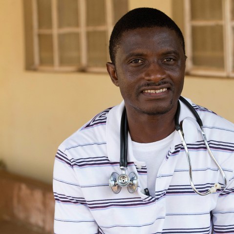 An undated United Methodist News Service handout shows Dr. Martin Salia at United Methodist Kissy Hospital outside Freetown, Sierra Leone.