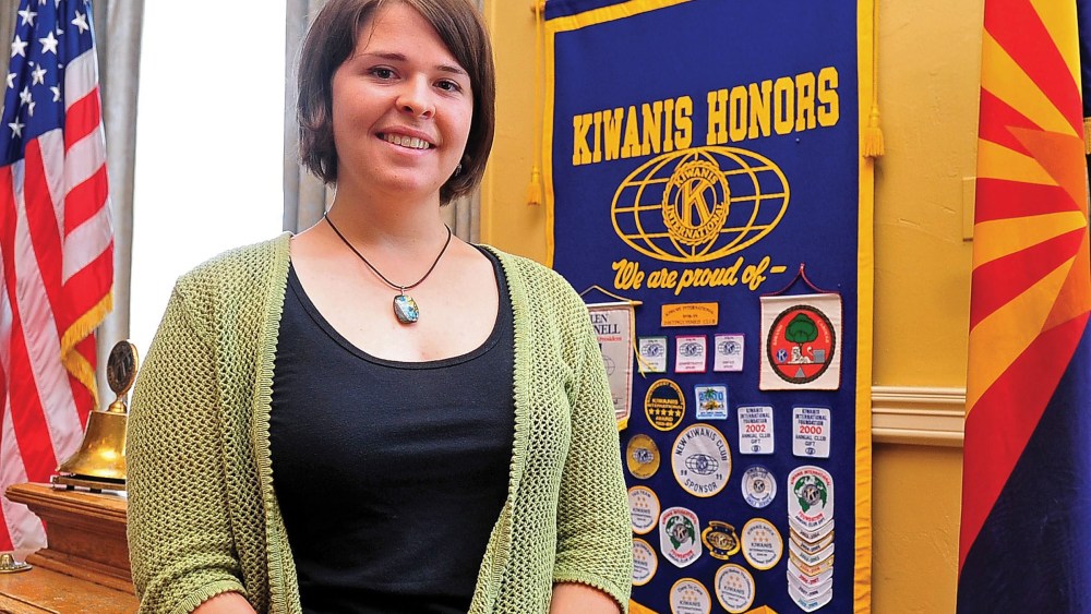 An undated handout photo provided by the Daily Courier shows US aid worker Kayla Mueller. (Photo by Matt Hinshaw/Handout/EPA)