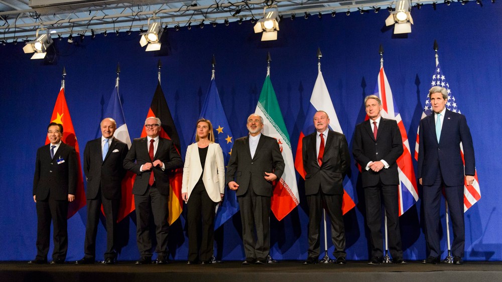 Nuclear Iran Talks in Lausanne, Switzerland (Photo by Jean-Christophe Bott/EPA)