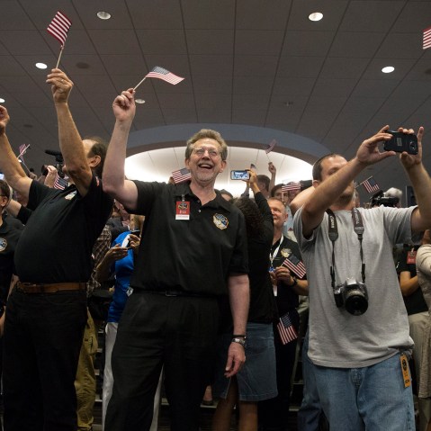 New Horizons spacecraft Pluto flyby (Photo by Michael Reynolds/EPA)