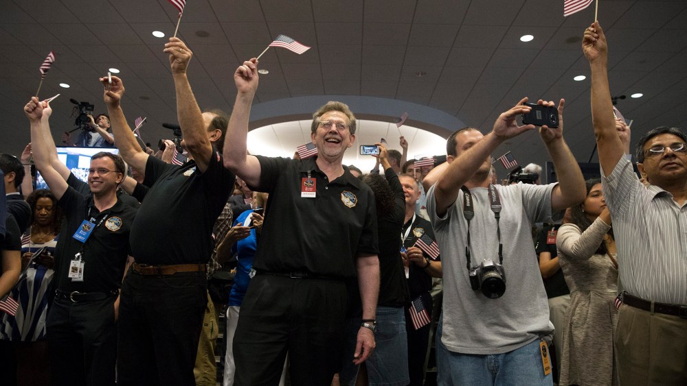 New Horizons spacecraft Pluto flyby (Photo by Michael Reynolds/EPA)