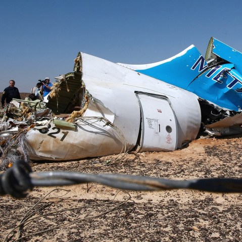 Russian plane crashes in Egypt with 224 aboard (Photo by Maxim Grigoriev/Russian Emergency Ministry/Handout/EPA)