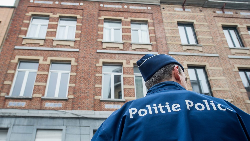 Belgium police are pictured in in the Molenbeek neighborhood of Brussels, Belgium, March 19, 2016. (Photo by Stephanie Lecocq/EPA)