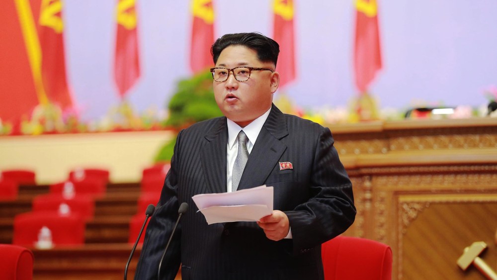 North Korean leader Kim Jong-un speaking during the 7th Congress of the Workers' Party of Korea (WPK), the first such congress held in 36 years since 1980, in Pyongyang, North Korea, May 6, 2016. (Photo by Korean Central News Agency/EPA)