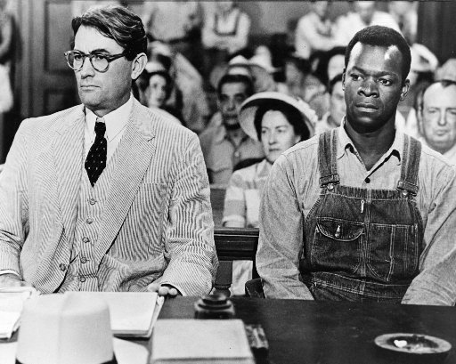 File Photo: Actors Gregory Peck as Atticus Finch and Brock Peters as Tom Robinson in the film 'To Kill a Mockingbird', 1962.  (Photo by Silver Screen Collection/Getty Images)