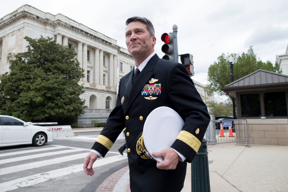 Image: US President Donald J. Trump's nominee to be Secretary of Veteran Affairs Ronny Jackson visits Capitol Hill