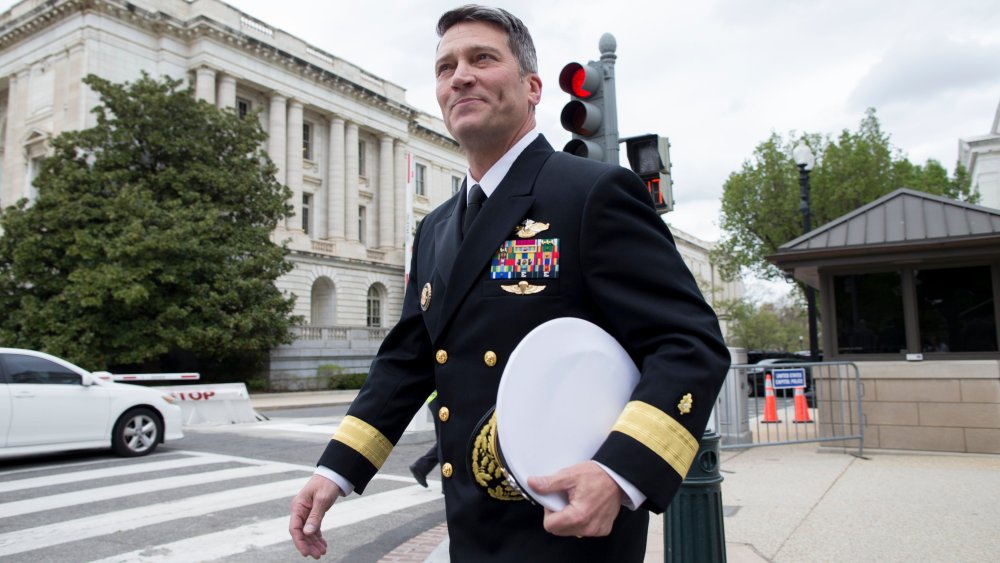 Image: Ronny Jackson walks on Capitol Hill following a meeting