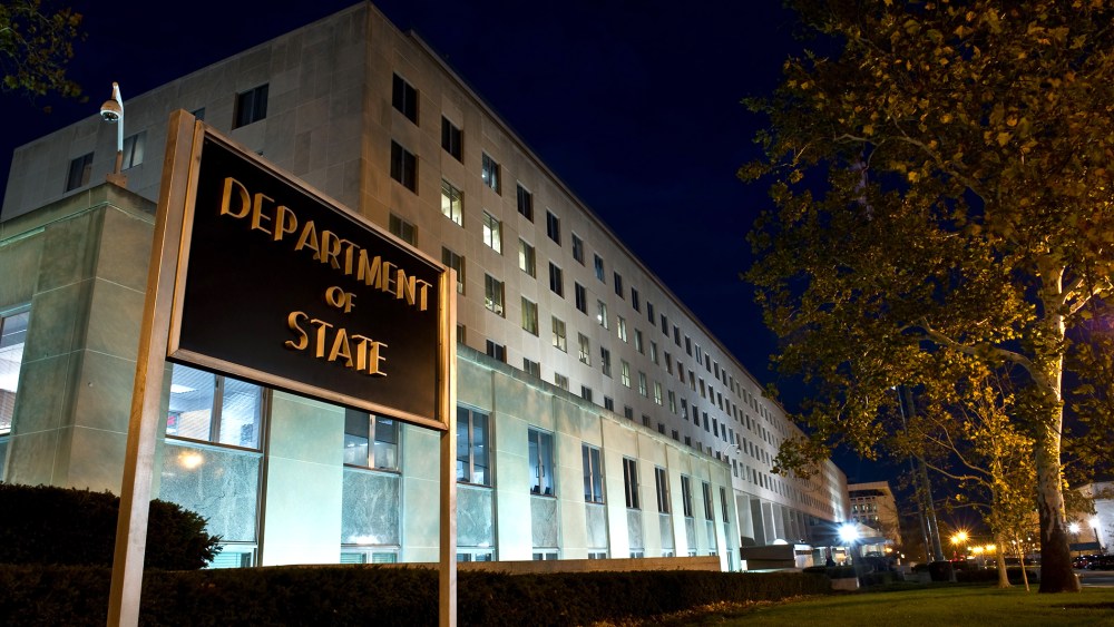 The US State Department is seen in Washington, DC.