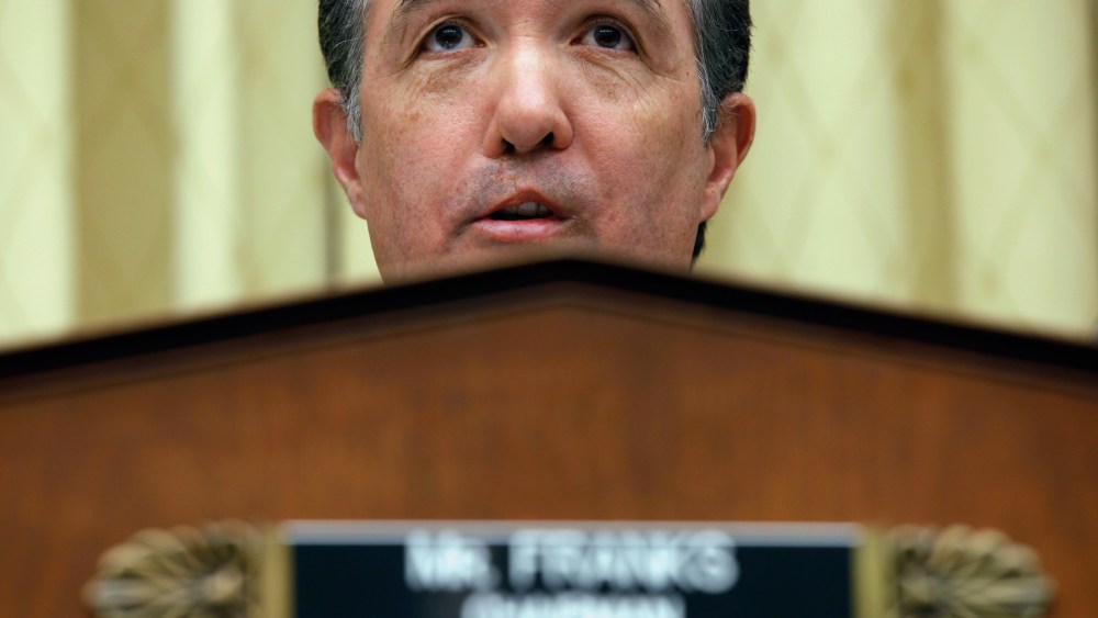 File Photo: House Judiciary Committee's Subcommittee on the Constitution Chairman Trent Franks (R-AZ) holds a hearing about H.R.3, the "No Taxpayer Funding for Abortion Act" in the Rayburn House Office Building on Capitol Hill February 8, 2011 in...