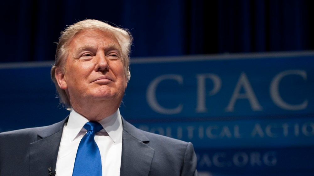 File Photo: Donald Trump speaks to the CPAC meeting, held by the American Conservative Union in Washington on Thursday, Feb. 10, 2010. (Photo By Bill Clark/Roll Call, File)