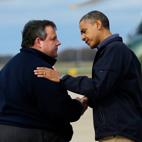 Republicans want to blame Sandy or Christie -- anybody or thing but Mitt Romney and themselves, if they lose. (AP Photo/Pablo Martinez Monsivais)