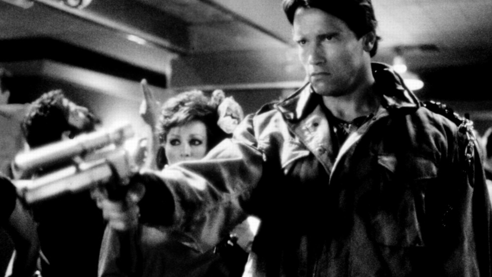 Arnold Schwarzenegger as an unstoppable killing machine in the 1984 science fiction thriller, The Terminator. (Photo by Universal History Archive/Getty Images)
