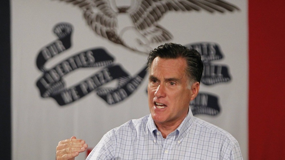 Republican presidential candidate and former Massachusetts Governor Mitt Romney speaks to supporters during a campaign event at Central Campus High School in Des Moines, Iowa August 8, 2012.