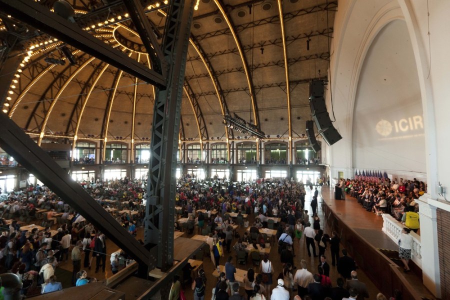 People fill out application forms for the Obama administration's Deferred Action for Childhood Arrivals program on Wednesday, Aug. 15, 2012 at Navy Pier in Chicago.