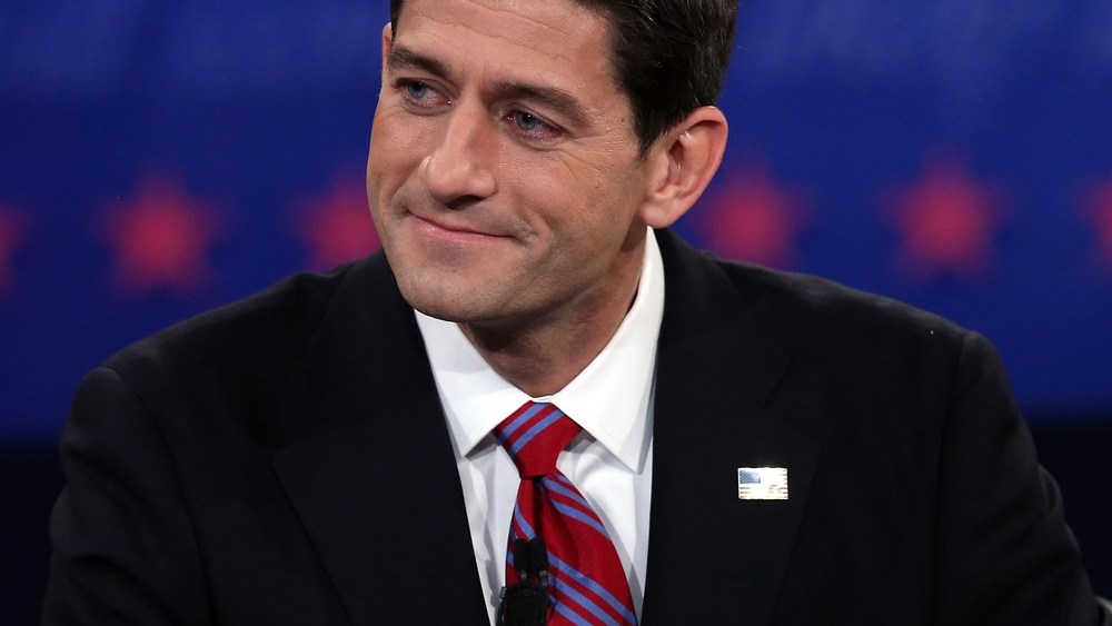 Rep. Paul Ryan (R-WI) during the vice presidential debate at Centre College Oct. 11, 2012, in Danville, Ky.
