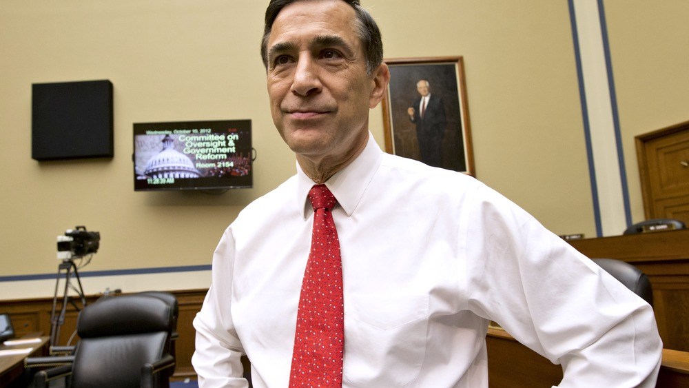 House Oversight Committee Chairman Rep. Darrell Issa, R-Calif., arrives on Capitol Hill on Oct. 10 for a hearing on the attack on the American consulate in Benghazi, Libya, that resulted in the death of U.S. Ambassador Christopher Stevens.