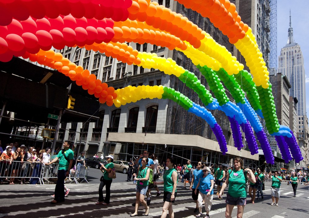 New York City Gay Pride March on June 24, 2012 (Photo: Getty Images/Michael Nagle)
