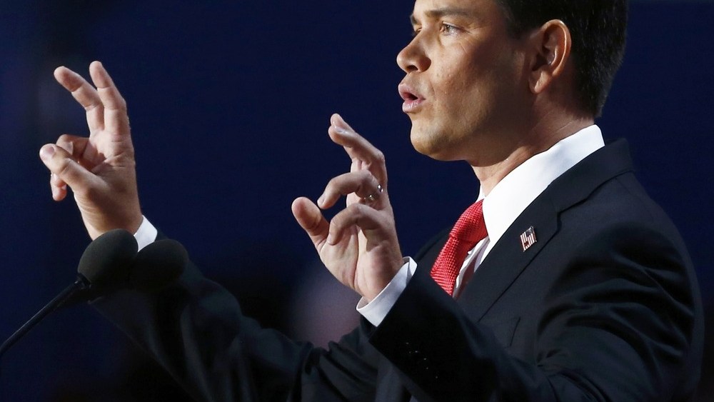 Image: U.S. Senator Rubio addresses the final session of the 2012 Republican National Convention in Tampa