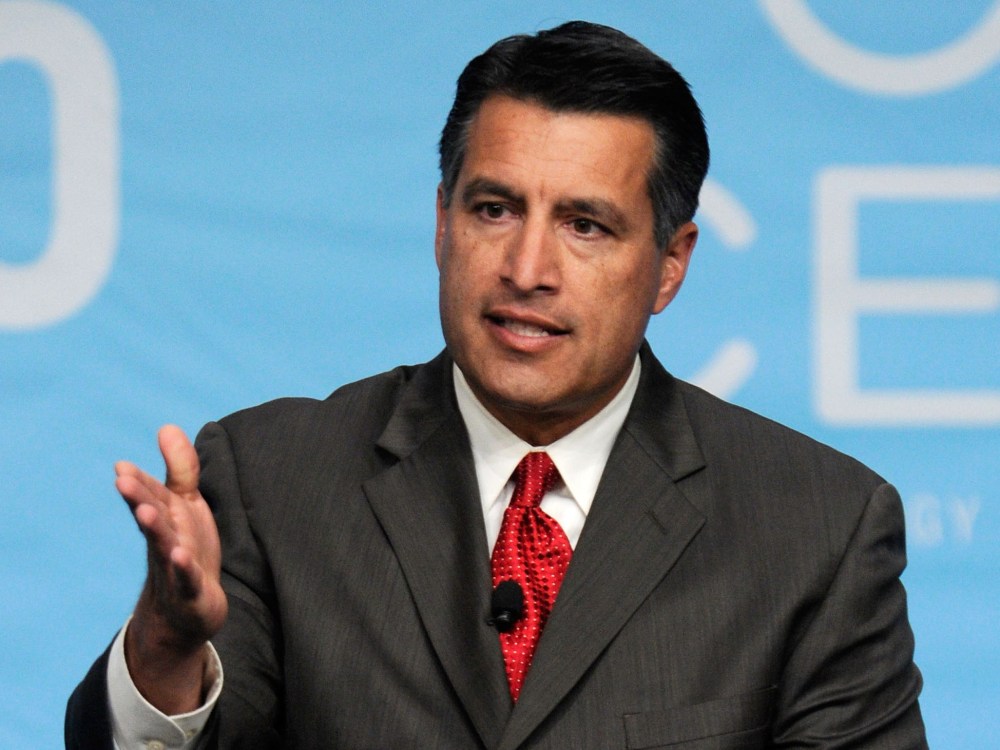 Nevada Gov. Brian Sandoval speaks during the National Clean Energy Summit 4.0 at the Aria Resort & Casino at CityCenter August 30, 2011 in Las Vegas, Nevada.  (Photo by Ethan Miller/Getty Images)