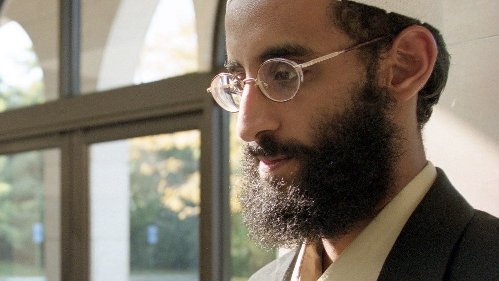 Anwar al-Awlaki is seen at Dar al Hijrah Mosque on October 4 2001 in Falls Church, VA. (Photo by Tracy Woodward/The Washington Post via Getty Images, File)