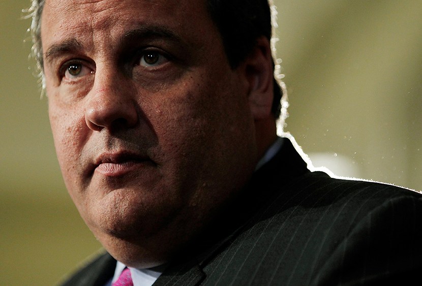 New Jersey Governor Chris Christie speaking at a news conference at the Statehouse on October 4, 2011 in Trenton, New Jersey. (Photo by Jeff Zelevansky/Getty Images)