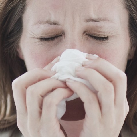 Image: Sick woman