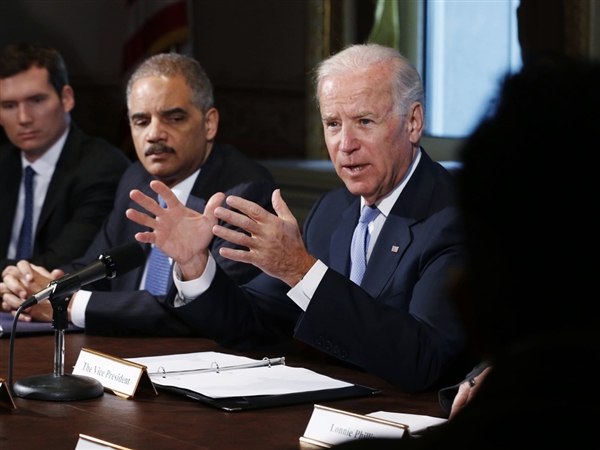 Vice President Biden kicks off Day 2 of his gun summit with guests including the NRA.(Larry Downing / Reuters)