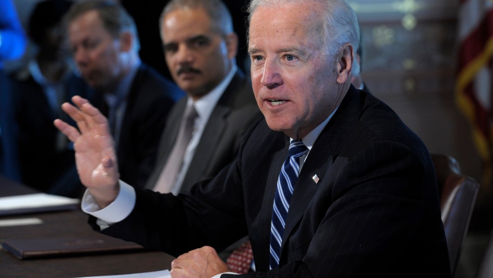 Vice President Biden could have his report on how to tackle gun control before the president as early as Tuesday.(AP Photo/Susan Walsh)