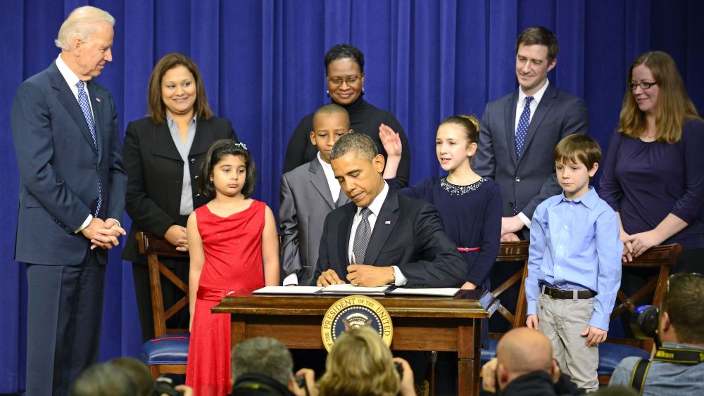 The "easy" part of gun control legislation may be over. Now comes the hard part.(Photo by Rex Features/AP)