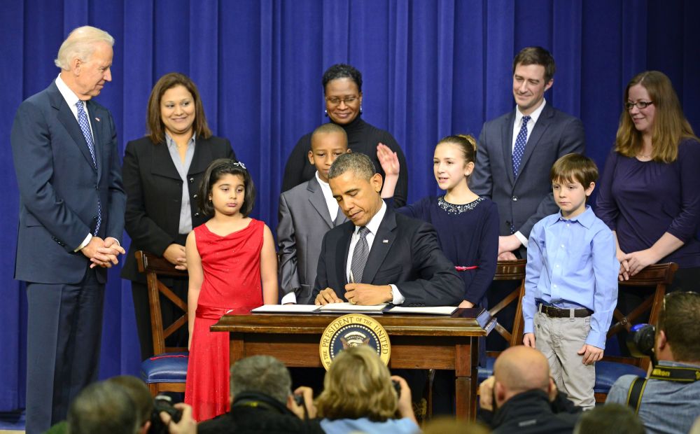 The "easy" part of gun control legislation may be over. Now comes the hard part.(Photo by Rex Features/AP)