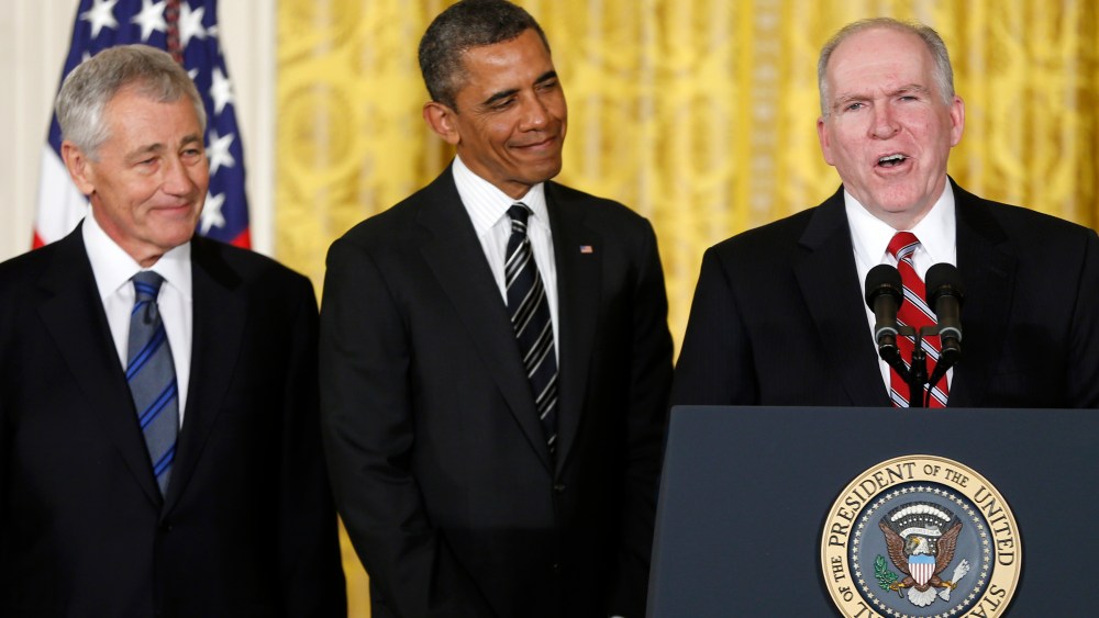 John Brennan likely to take fire during his confirmation hearing in front of the Senate Intelligence Committee later today. (AP Photo/Carolyn Kaster)