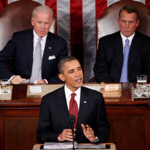 President Obama delivering last year's State of the Union (AP Photo/J. Scott Applewhite)
