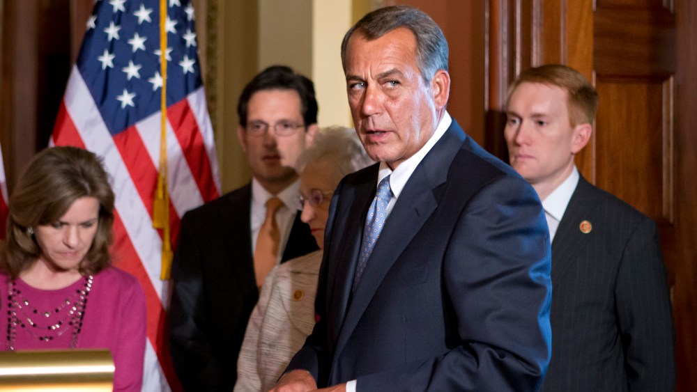 Speaker John Boehner used the word "ass" today. Other than that, no news on the sequestration fight. (AP Photo/J. Scott Applewhite)
