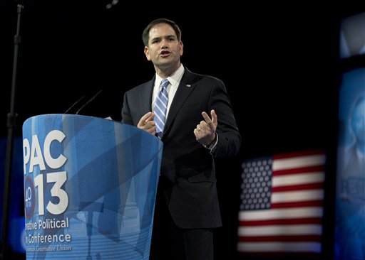 Sen. Marco Rubio: "States should have the right to define marriage."  (AP Photo/Manuel Balce Ceneta)