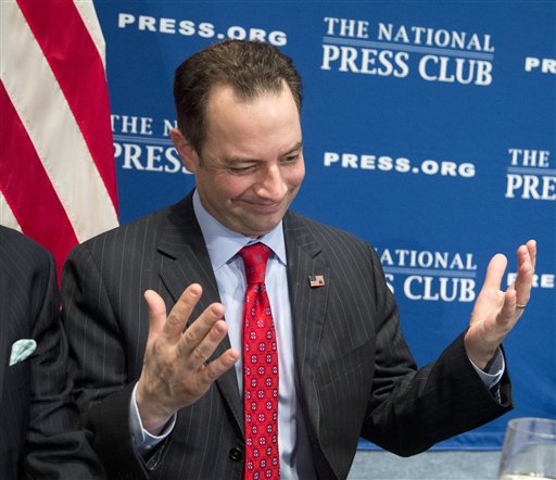 RNC head Reince Priebus released his GOP 2012 "autopsy" report to tepid reviews Monday. (Photo by Manuel Balce Ceneta/AP)