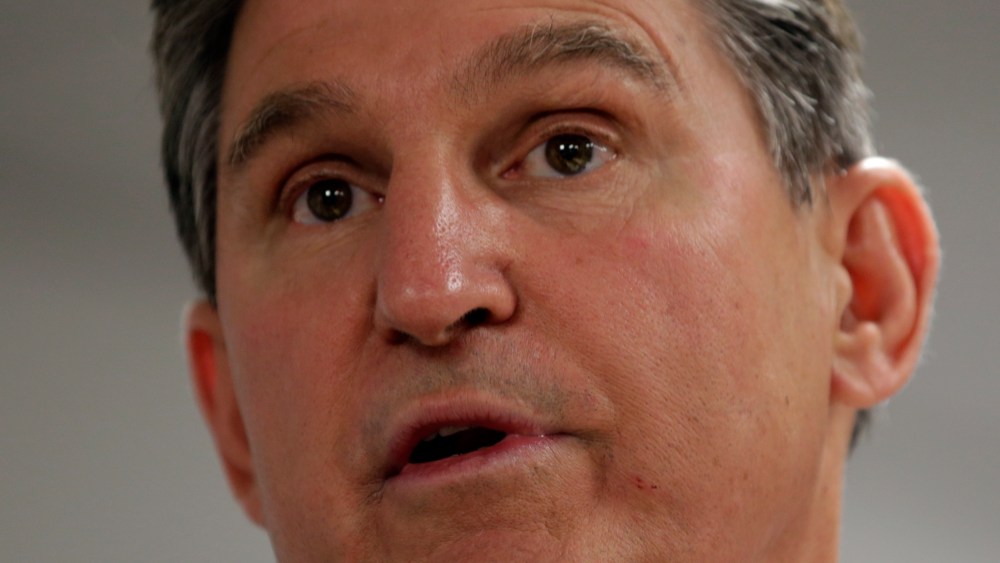 Sen. Joe Manchin says his background checks bill eventually will pass. (AP Photo/Dave Martin)