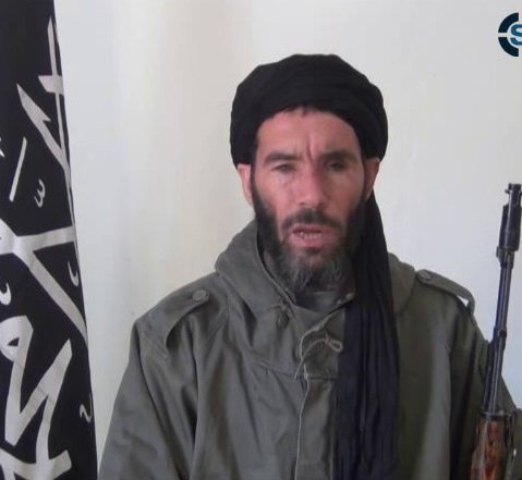 This image from video provided by the SITE Intel Group made available Thursday Jan. 17, 2013, purports to show militant militia leader Moktar Belmoktar. Credit: SITE Intel Group via AP, file