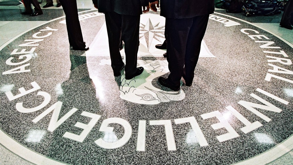 The seal of the Central Intelligence Agency is seen at the CIA Headquarters in Langley, Va. (Photo by David Burnett/Newsmakers/Getty)