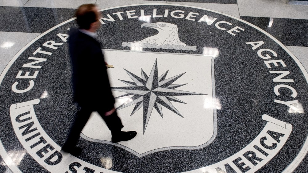 A man crosses the Central Intelligence A