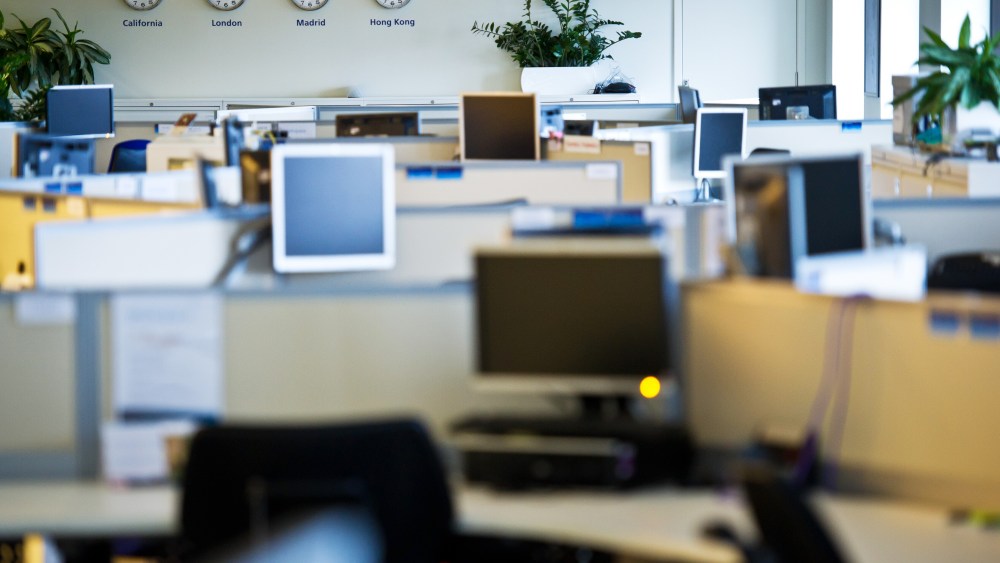 General view of an office on Feb. 8, 2012. (Photo by Ian Gavan/O2/Getty)