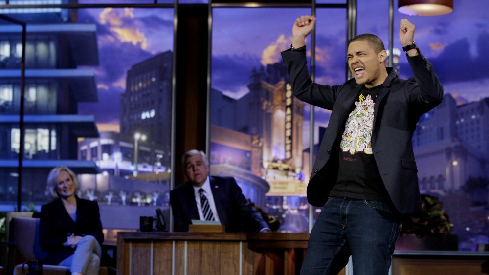 Comedian Trevor Noah performs on The Tonight Show with Jay Leno on Jan. 6, 2012. (Photo by Paul Drinkwater/NBC/NBCU Photo Bank)