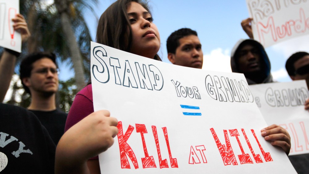 Activists Protest Rubio's Support Of "Stand Your Ground" Law