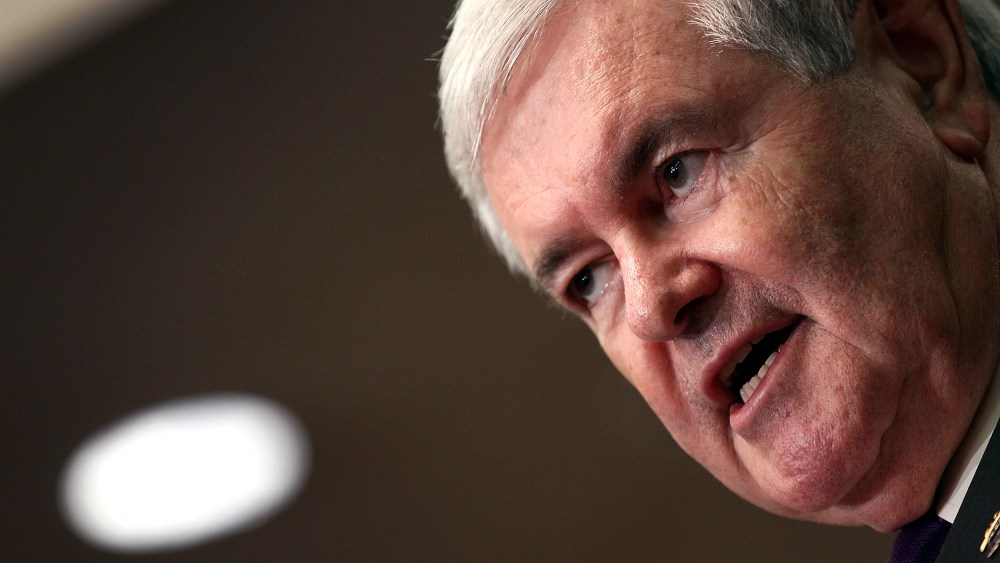 Former Speaker of the House Newt Gingrich.