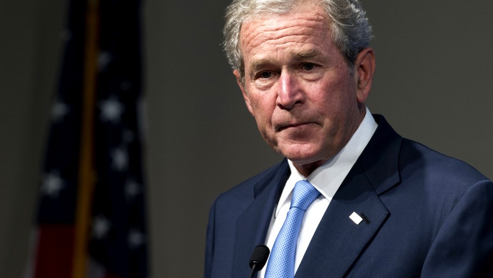 Former President George W. Bush speaks during an event, May 15, 2012, in Washington, DC.