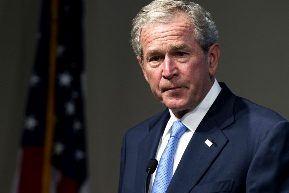 Former President George W. Bush speaks during an event, May 15, 2012, in Washington, DC.