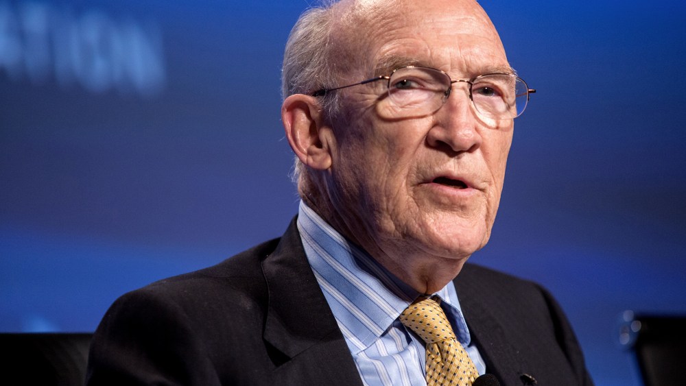 Former U.S. Sen. Alan K. Simpson, speaks on May 15, 2012 in Washington, DC