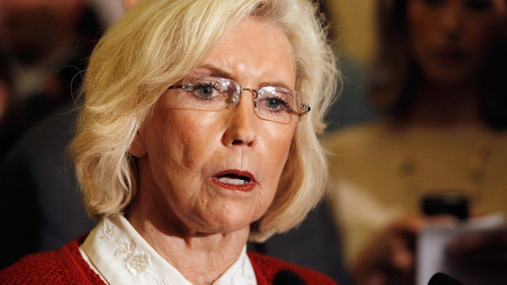 Lily Ledbetter speaks during a news conference at the U.S. Capitol, June 5, 2012 in Washington, D.C.