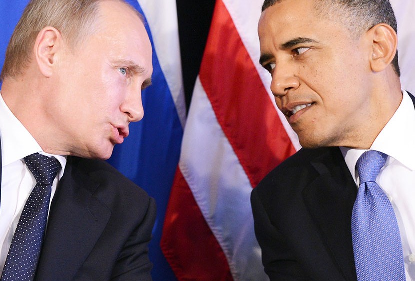 US President Barack Obama (R) listens to Russian President Vladimir Putin during a bilateral meeting in Los Cabos on June 18, 2012 on the sidelines of the G20 summit.   (Photo Jewel Samad/AFP/Getty Images)