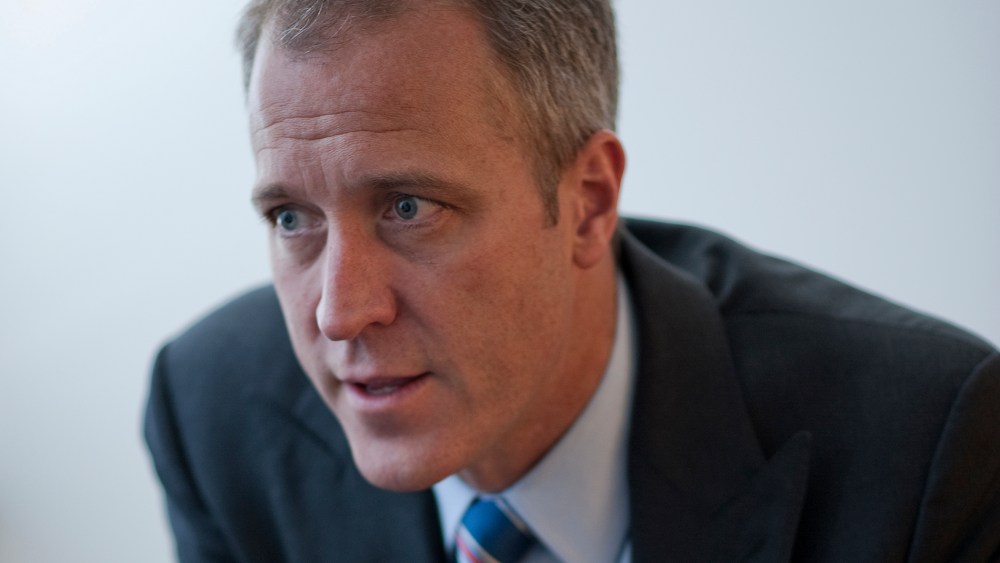 Sean Patrick Maloney (D-New York) is interviewed at Roll Call in Washington, D.C.
